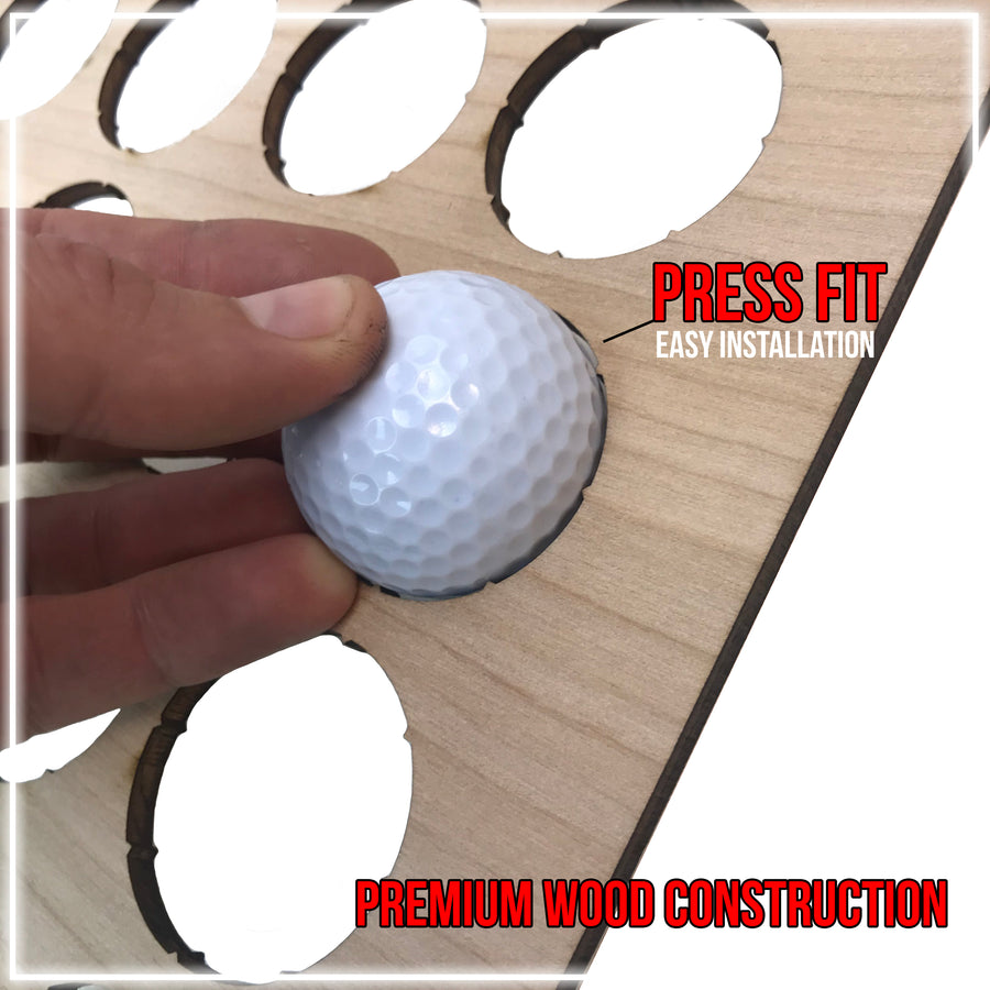Golf Ball Display Holder, Collector's Case, Small Rectangle