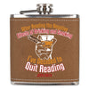 Personalized 6 oz Leatherette Flask: After Reading