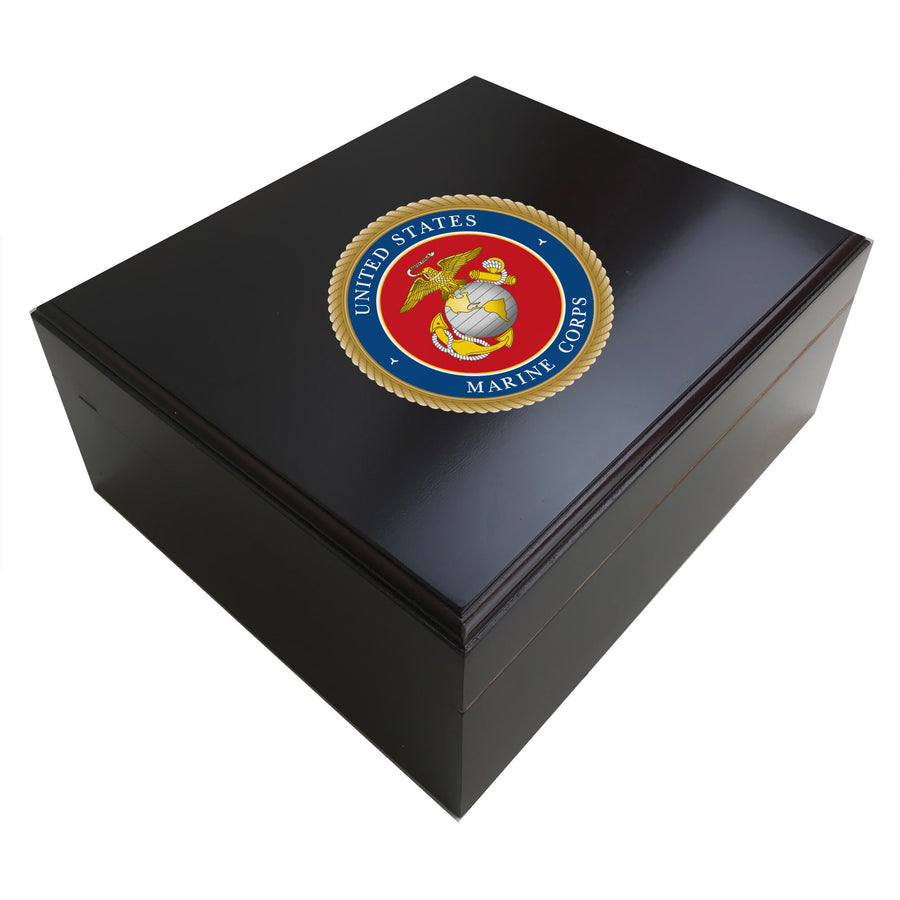 United States Marines 25 Cigar Humidor