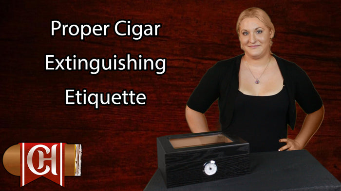 Proper Cigar Extinguishing Etiquette