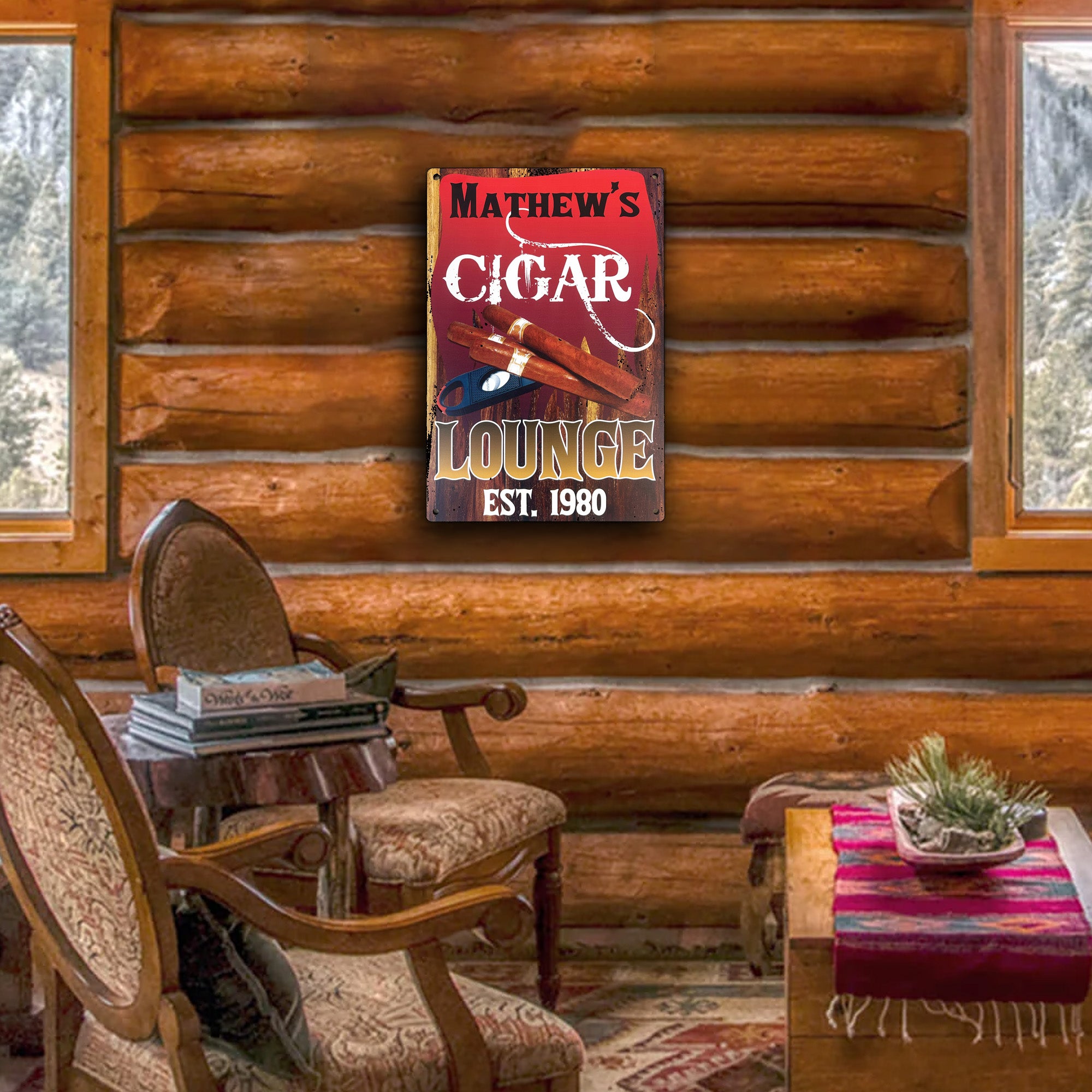 Personalized Man Cave and Cigar Bar Signs - 3 Designs Available