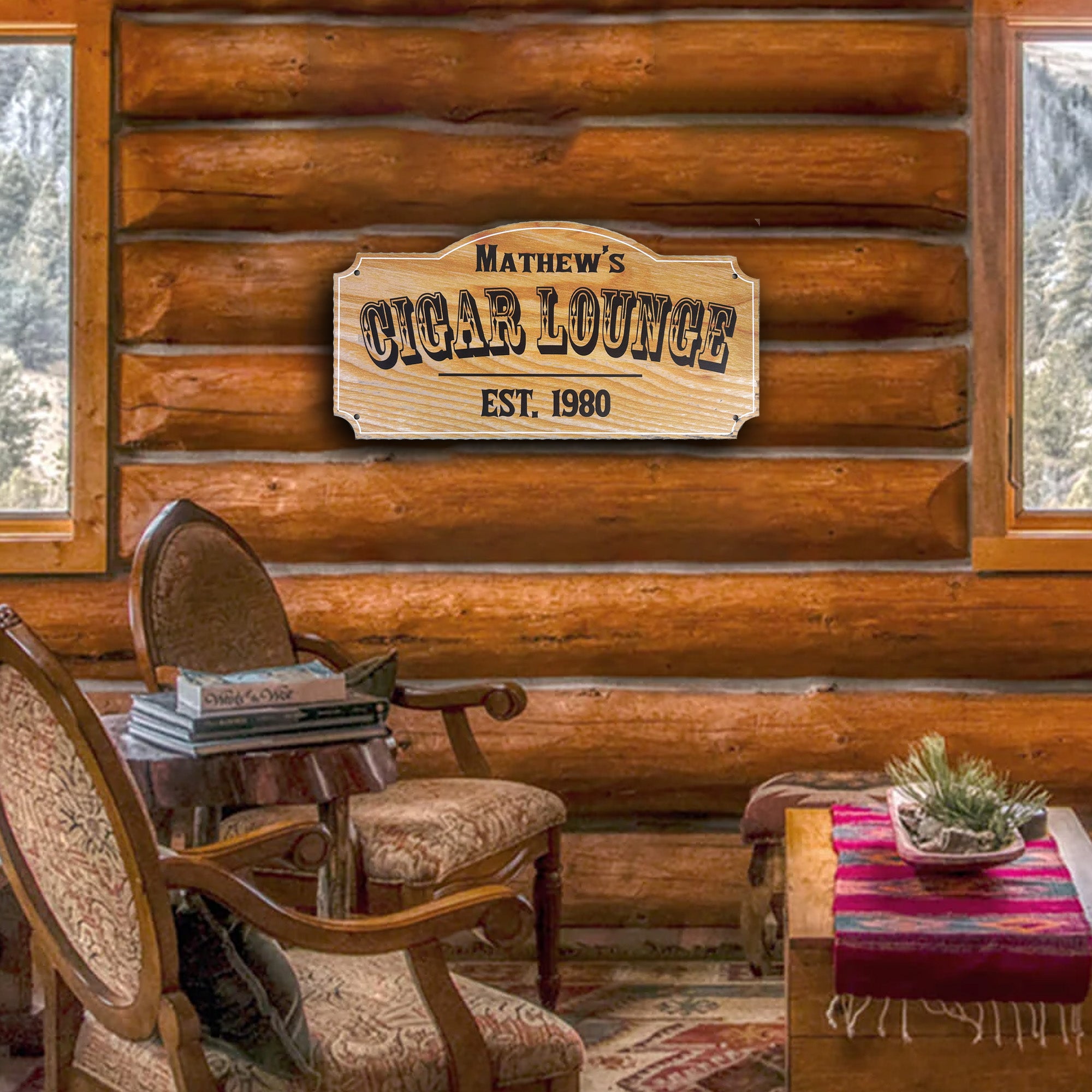 Personalized Man Cave and Cigar Bar Signs - 3 Designs Available