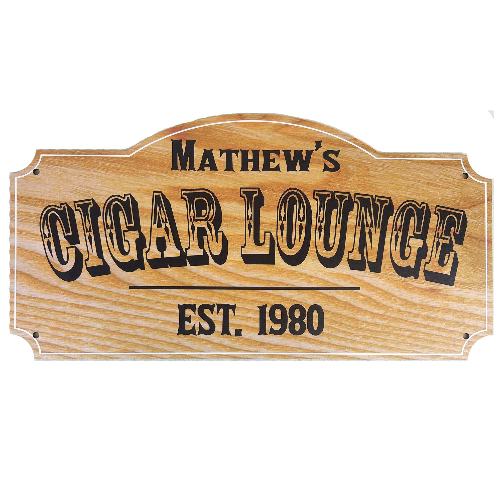 Personalized Man Cave and Cigar Bar Signs - 3 Designs Available
