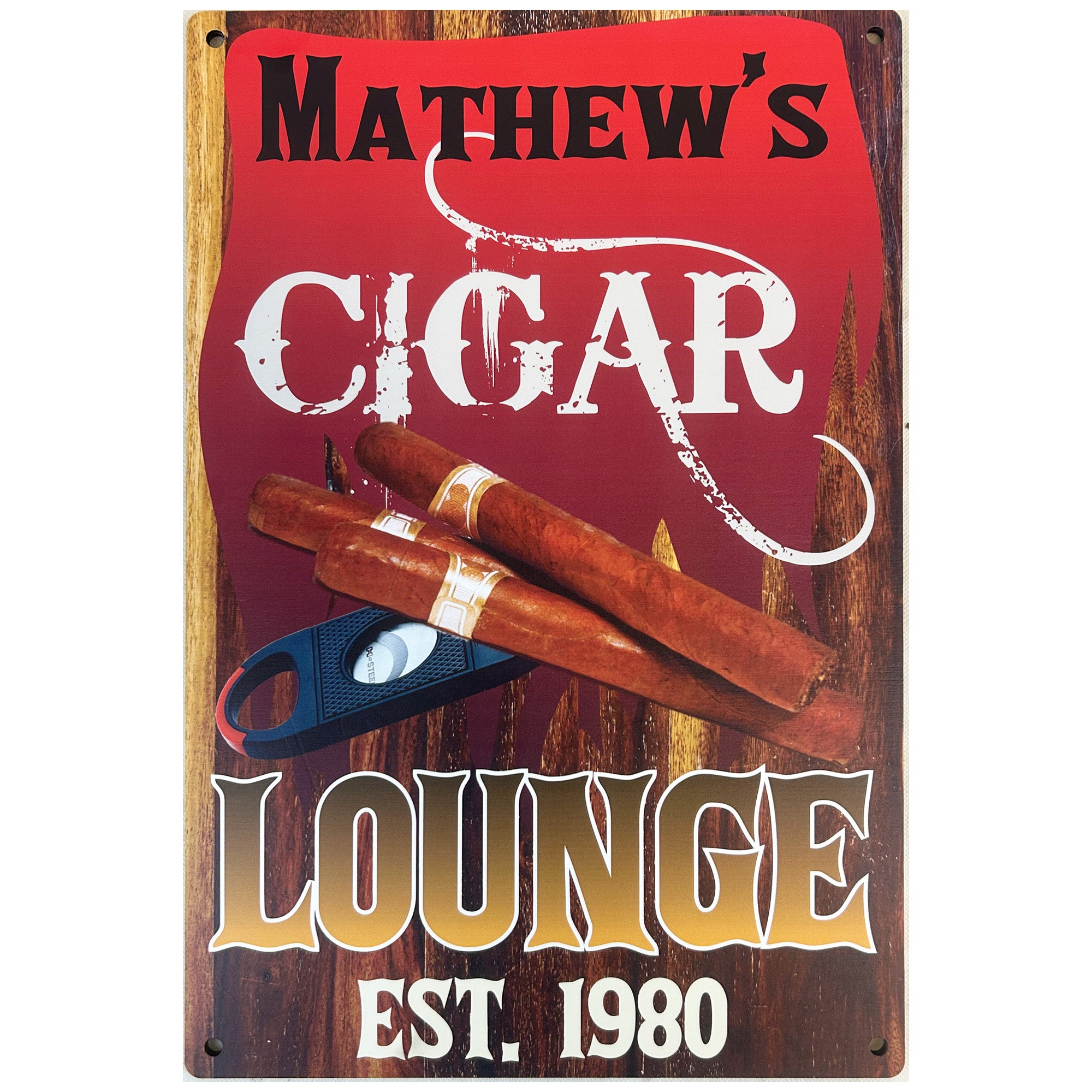 Personalized Man Cave and Cigar Bar Signs - 3 Designs Available