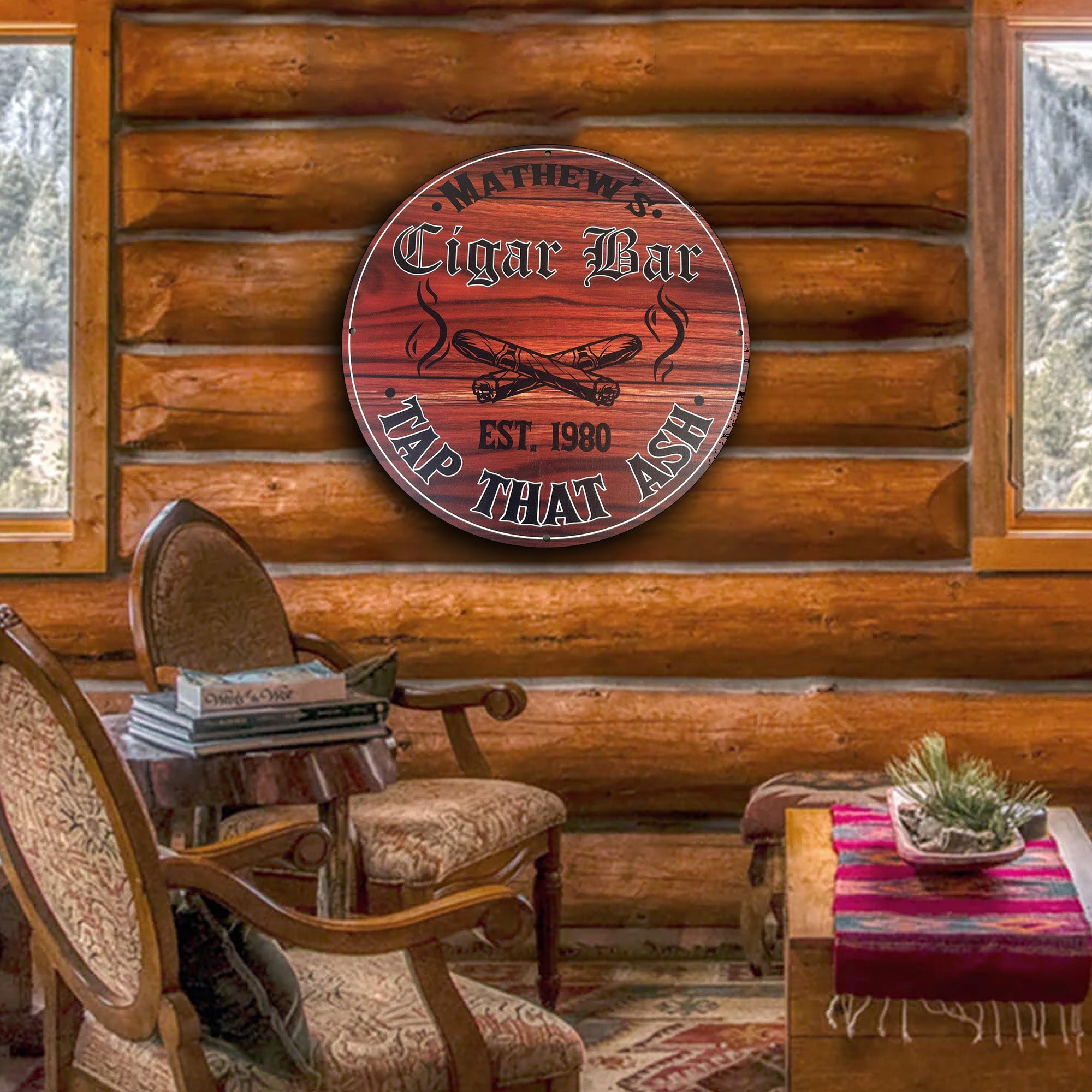 Personalized Man Cave and Cigar Bar Signs - 3 Designs Available