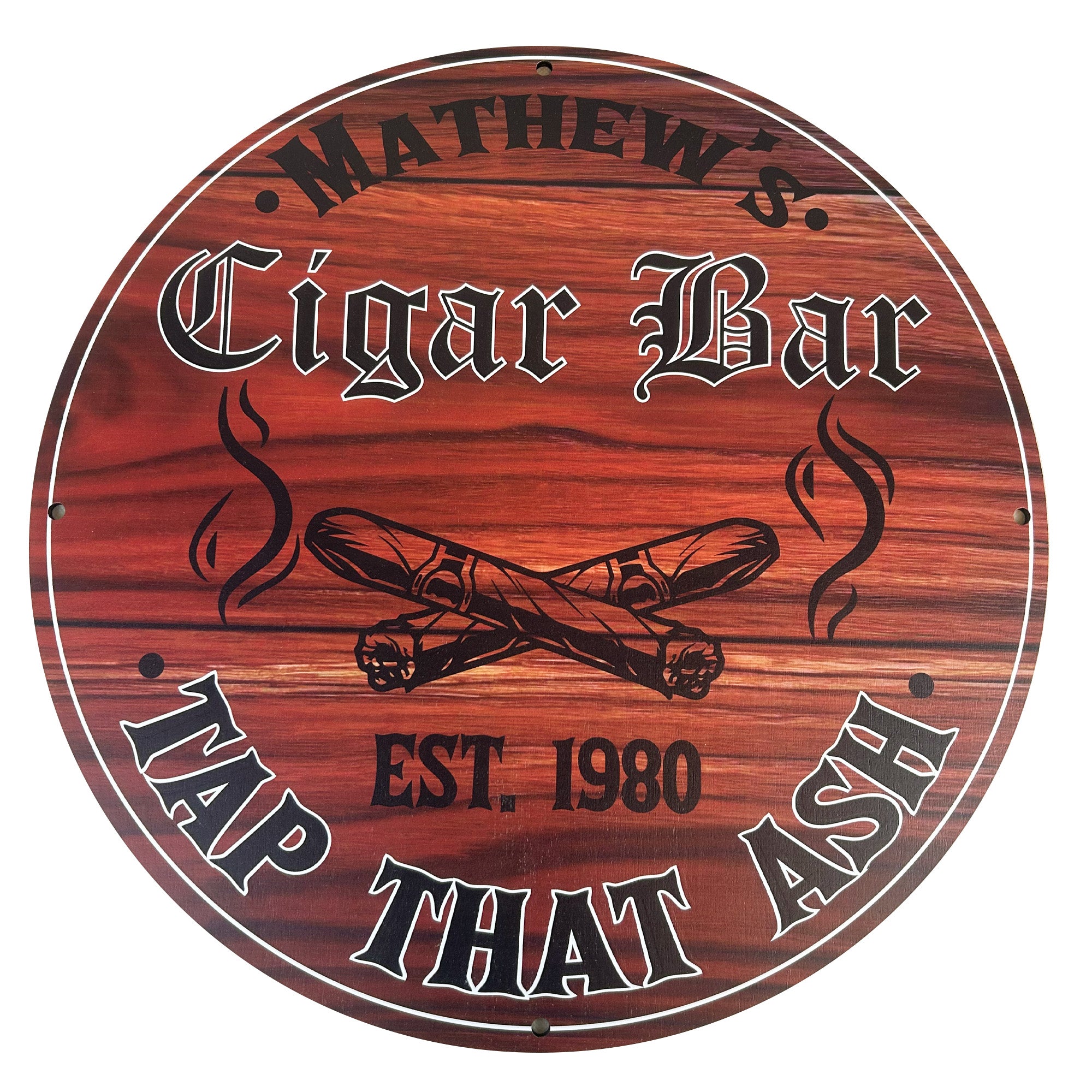 Personalized Man Cave and Cigar Bar Signs - 3 Designs Available