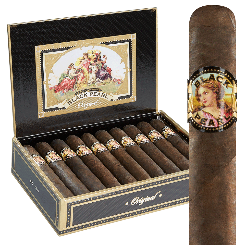 La Perla Habana Black Pearl Original Robusto Box of 20