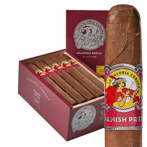 La Gloria Cubana Spanish Press Robusto Box of 20