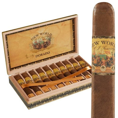 AJ Fernandez New World Dorado Robusto Box of 10 Cigars