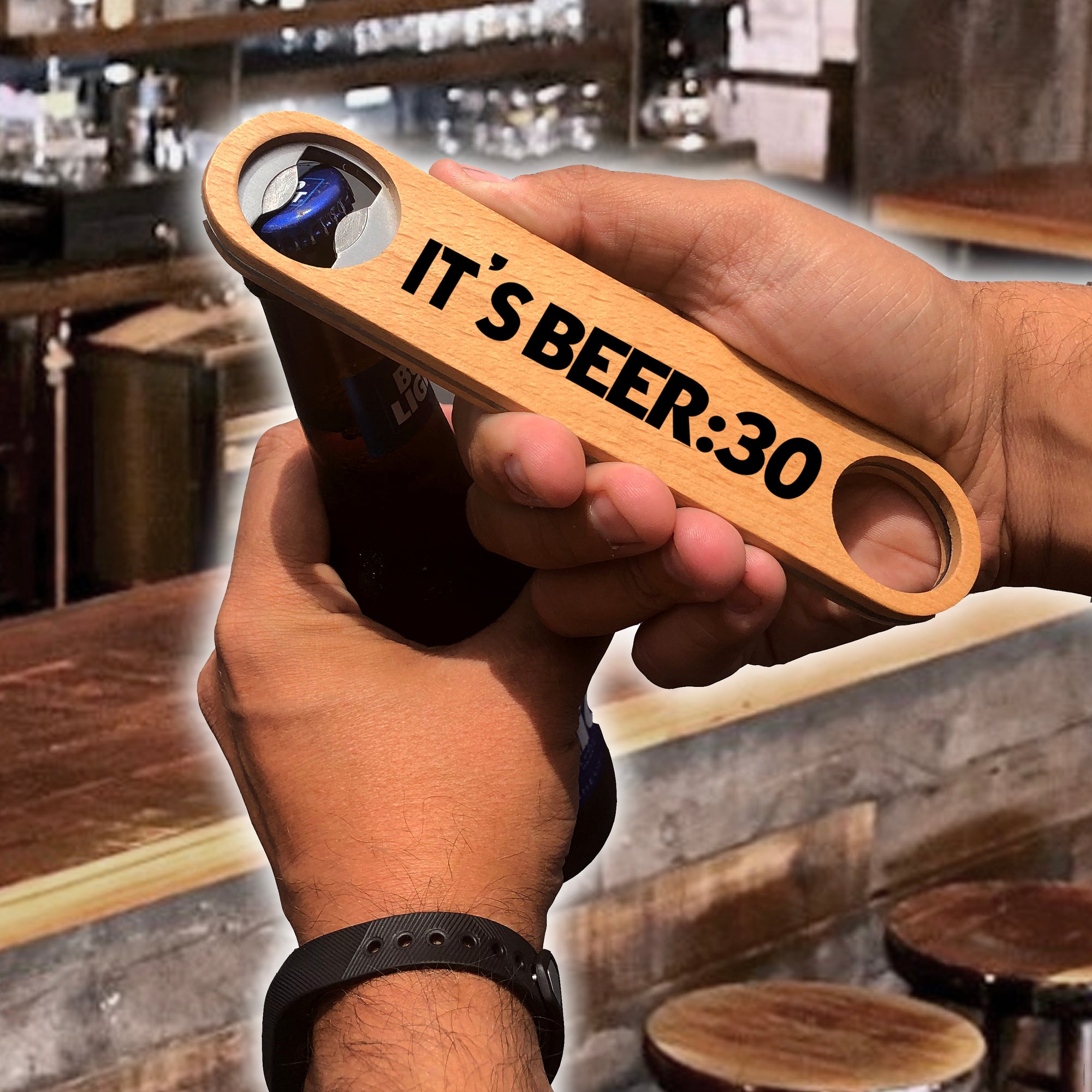 Wood Speed Bottle Opener