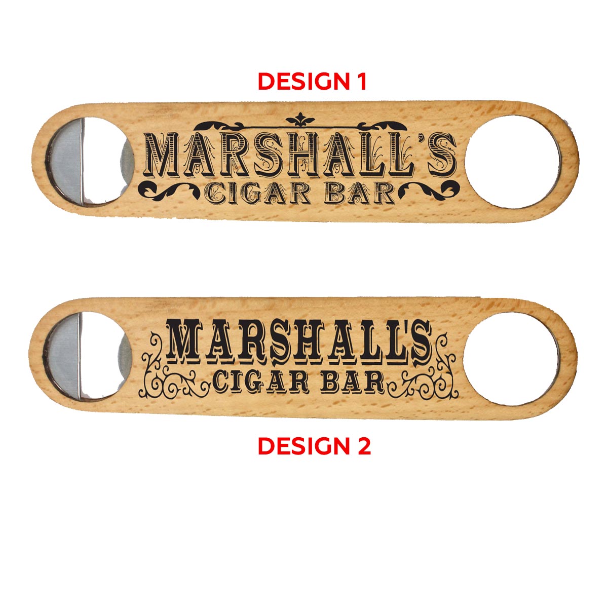 Personalized Wood Speed Bottle Opener