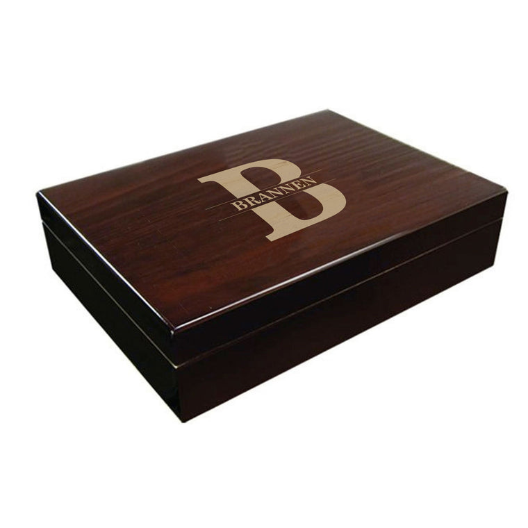 Custom Engraved Bellevue 25 Cigar Humidor