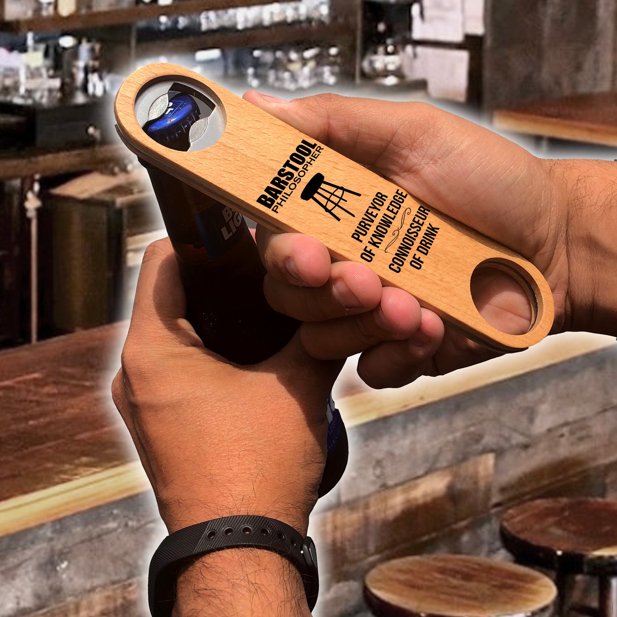 Wood Speed Bottle Opener