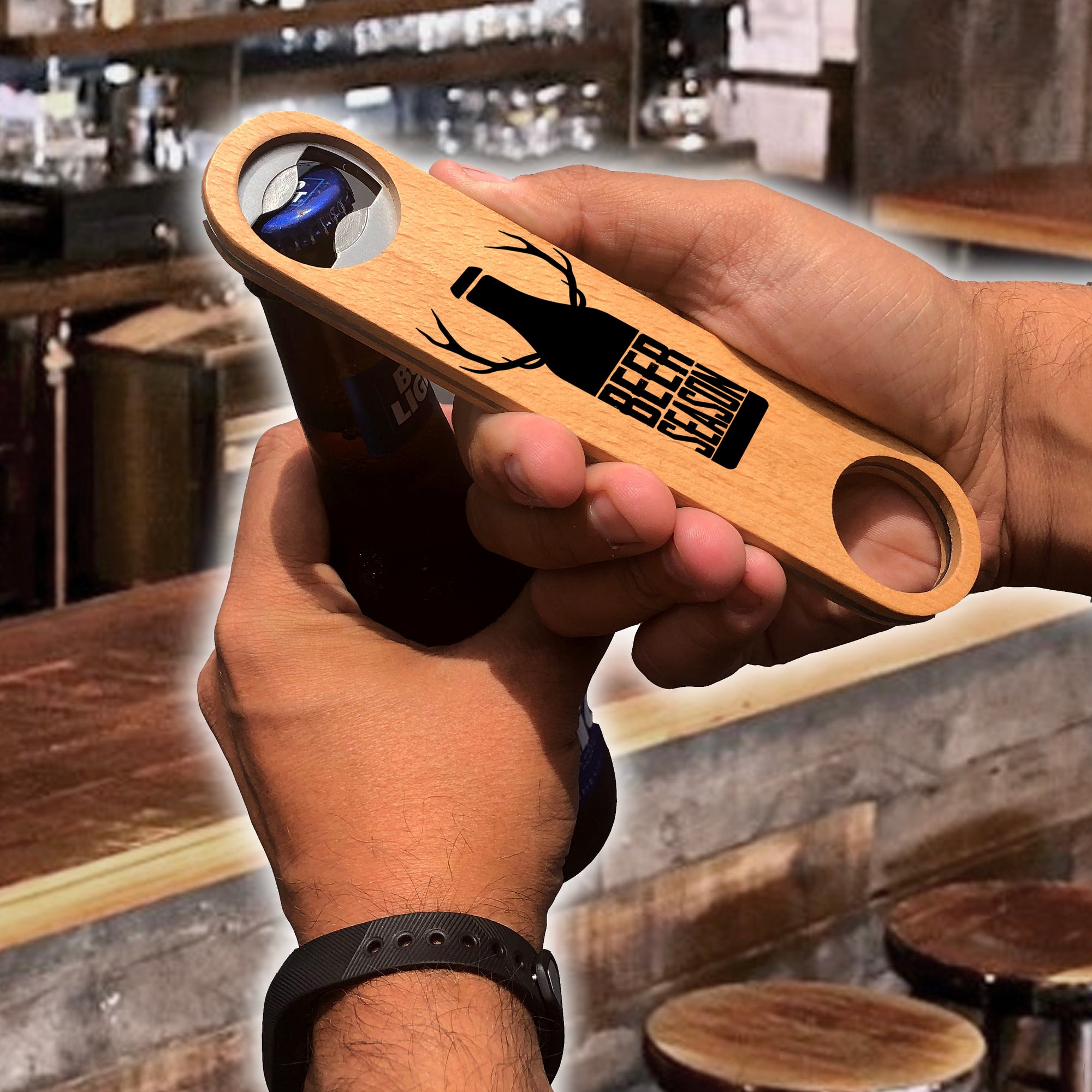 Wood Speed Bottle Opener