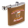 Personalized 6 oz Leatherette Flask: After Reading