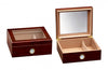 The Traditional Custom Engraved 25 Cigar Glass Top Cigar Humidor