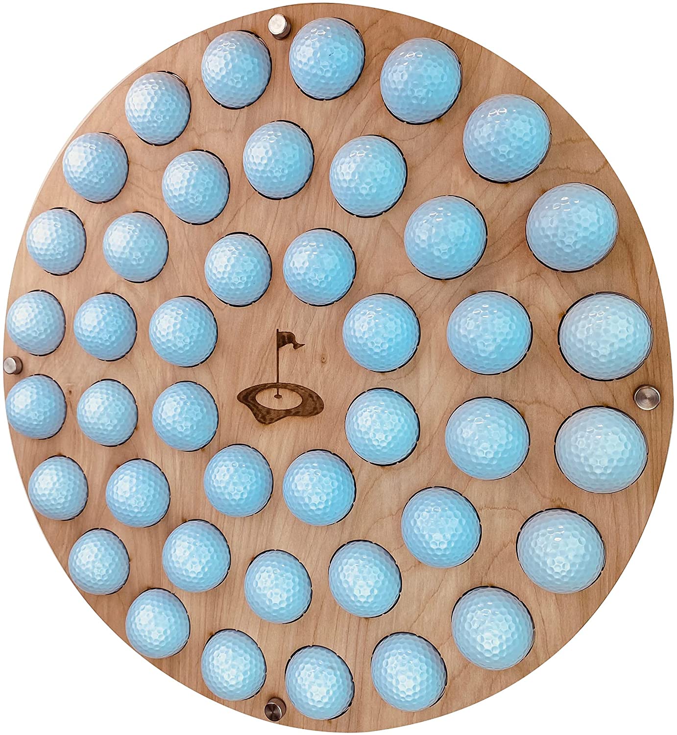 Golf Ball Display Holder, Collector's Case, Large Circle