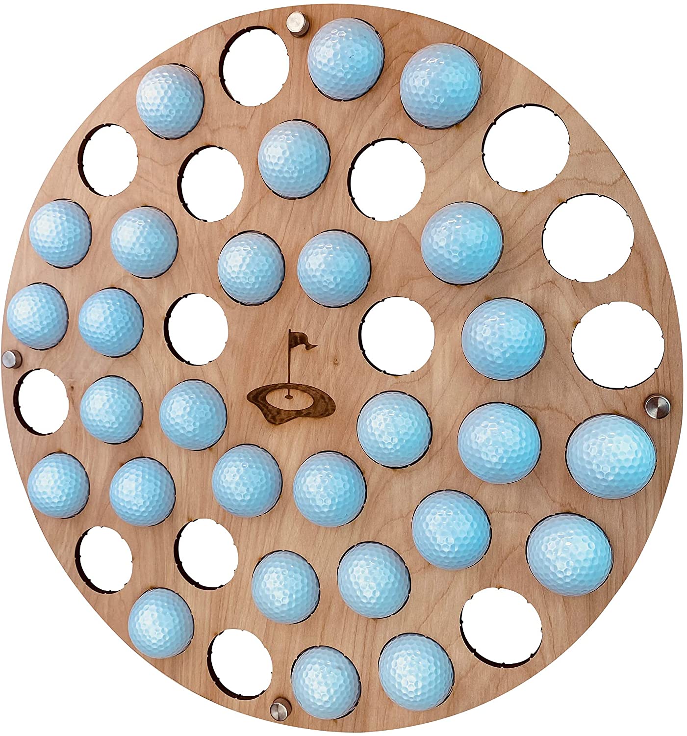 Golf Ball Display Holder, Collector's Case, Large Circle