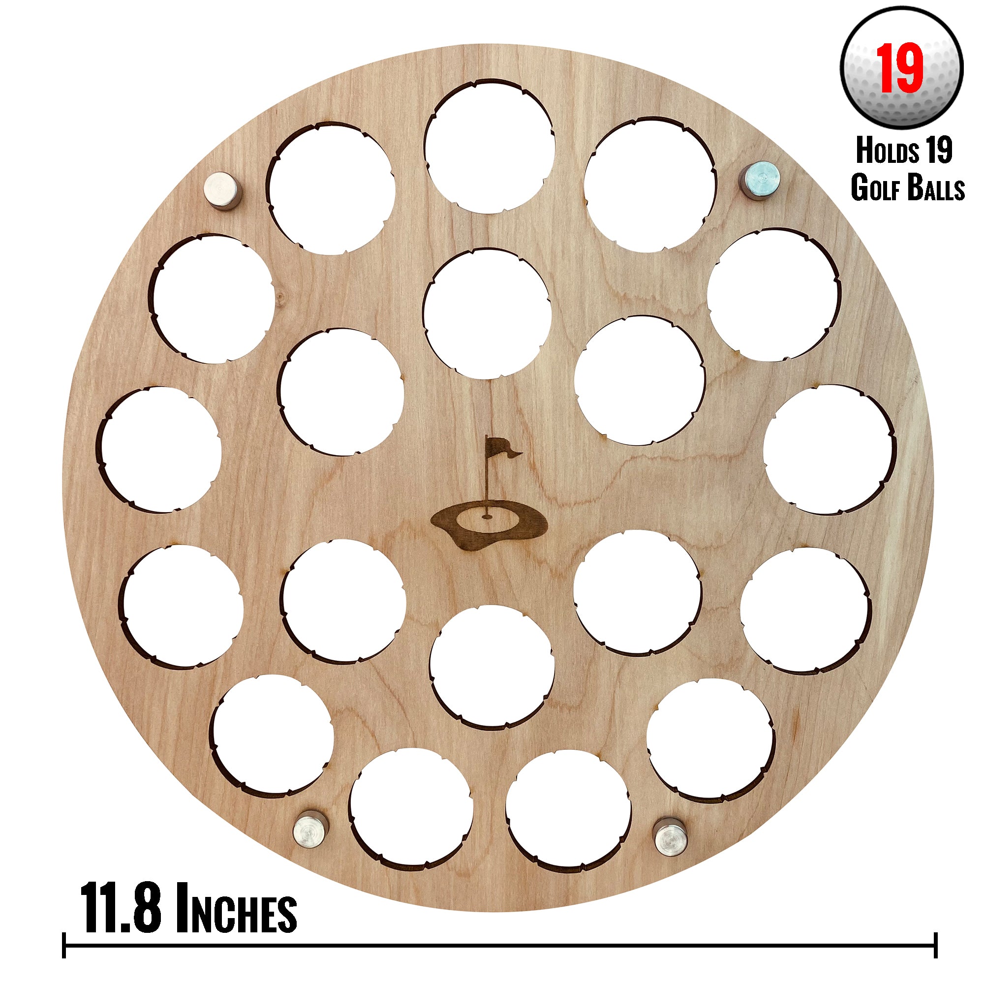 Golf Ball Display Holder, Collector's Case, Small Circle