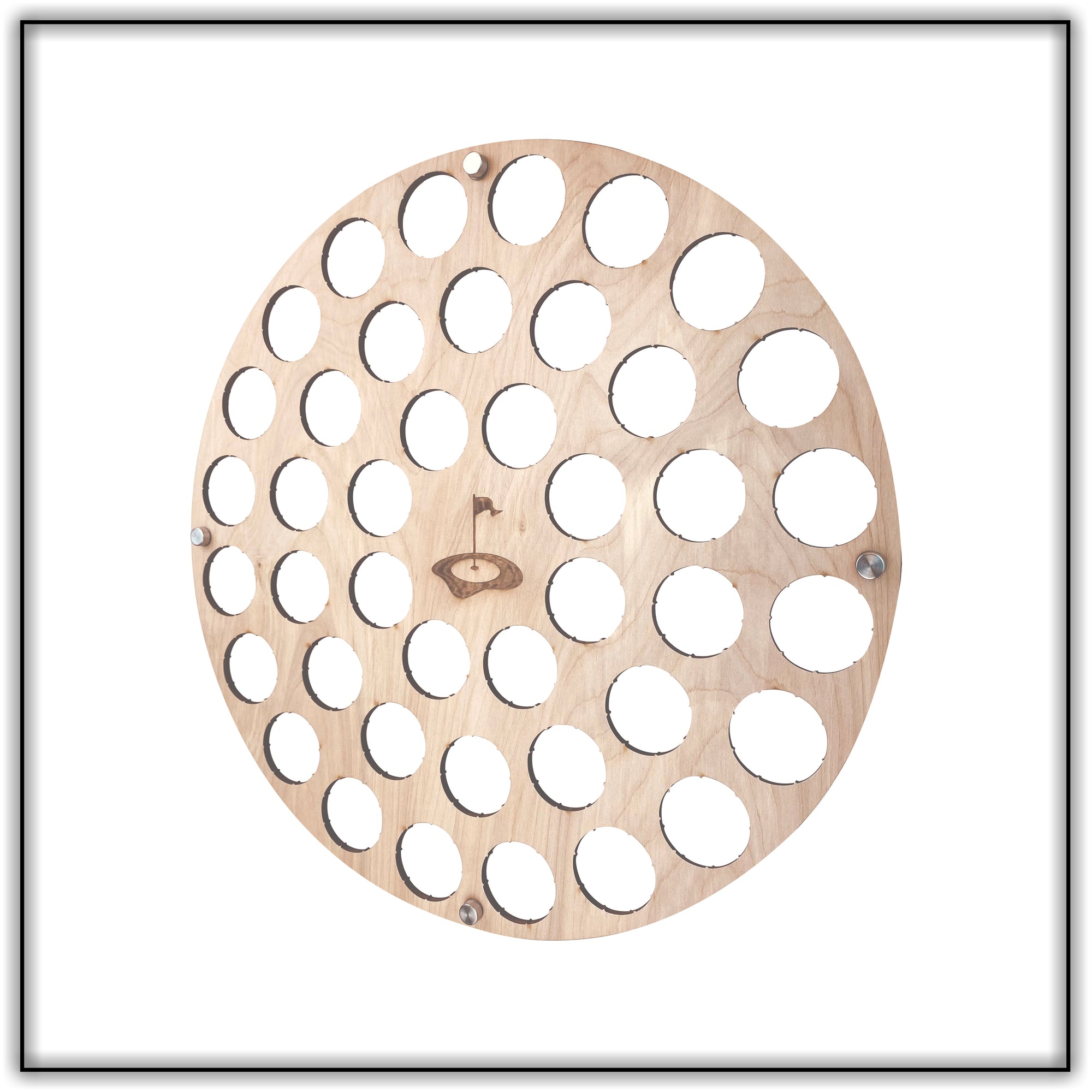 Golf Ball Display Holder, Collector's Case, Large Circle