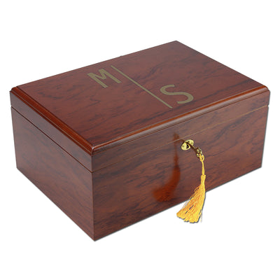 The Piedmont Personalized 75 Cigar Humidor
