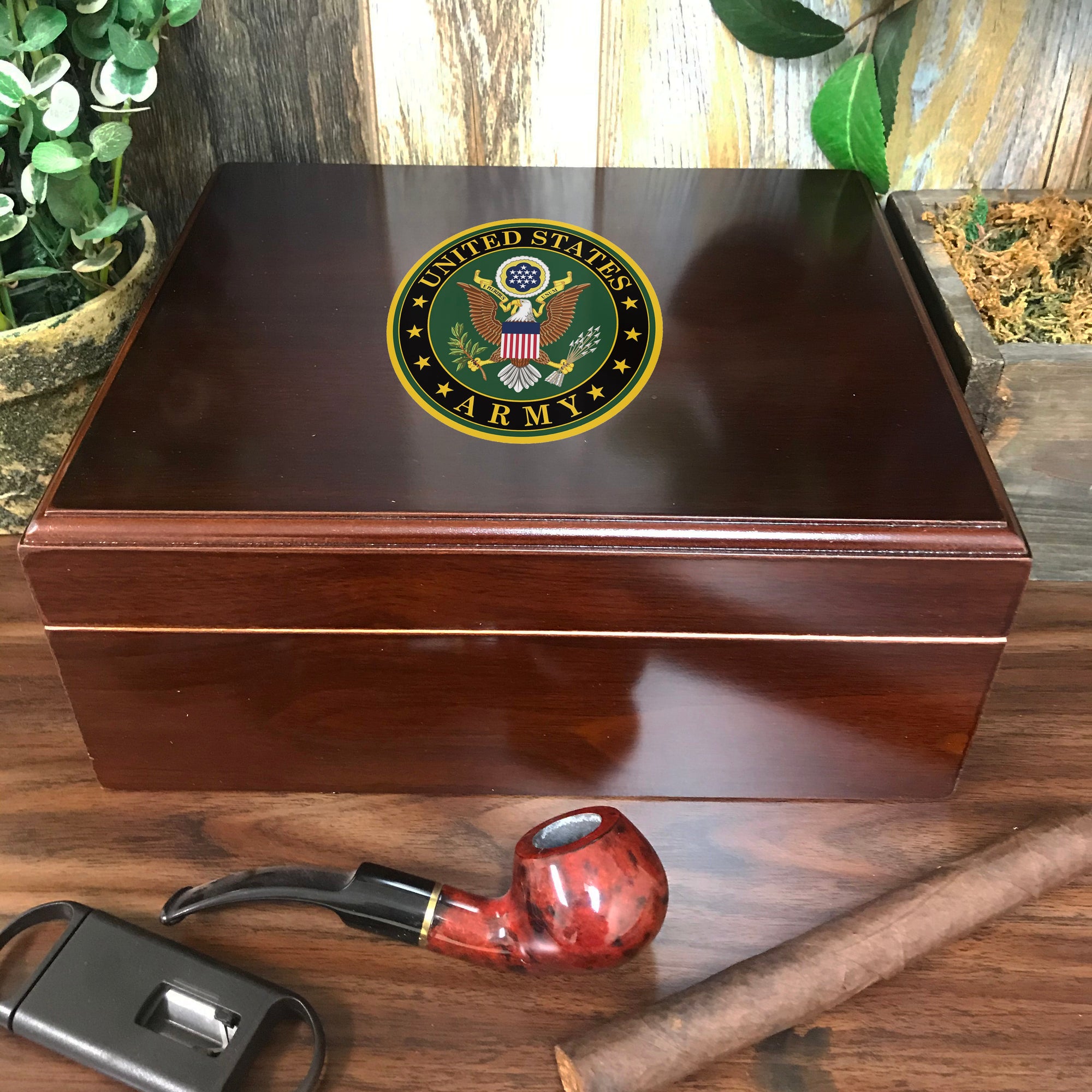 United States Army 25 Cigar Humidor