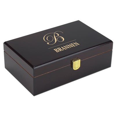 The Traditional Custom Engraved 12 Cigar Humidor