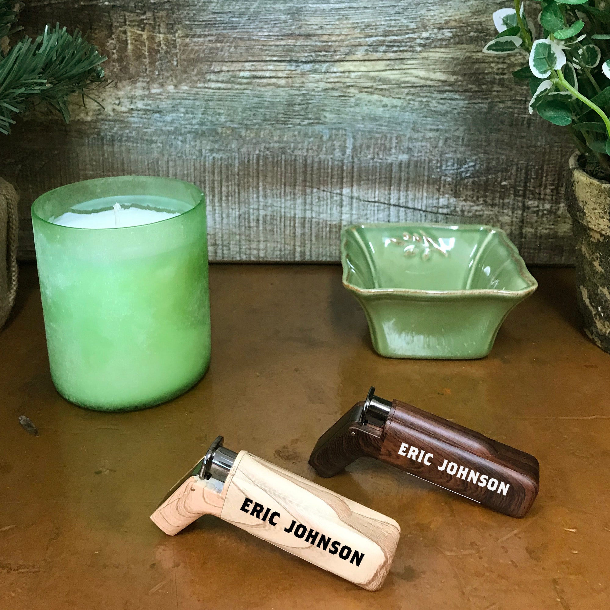 Ever Tech Double Flame Side Torch Lighter with FREE Personalization