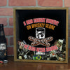 Personalized Acid Wash Cigar Band Shadow Box - A Man Cannot Live on Whiskey Alone