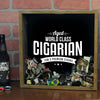 Personalized Acid Wash Cigar Band Shadow Box - World Class Cigarian