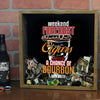 Personalized Acid Wash Cigar Band Shadow Box - Weekend Forecast