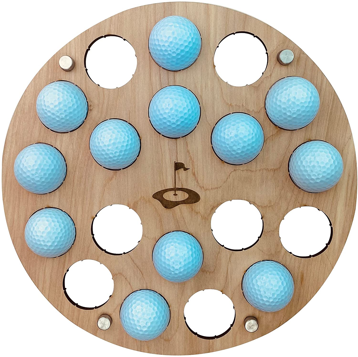 Golf Ball Display Holder, Collector's Case, Small Circle