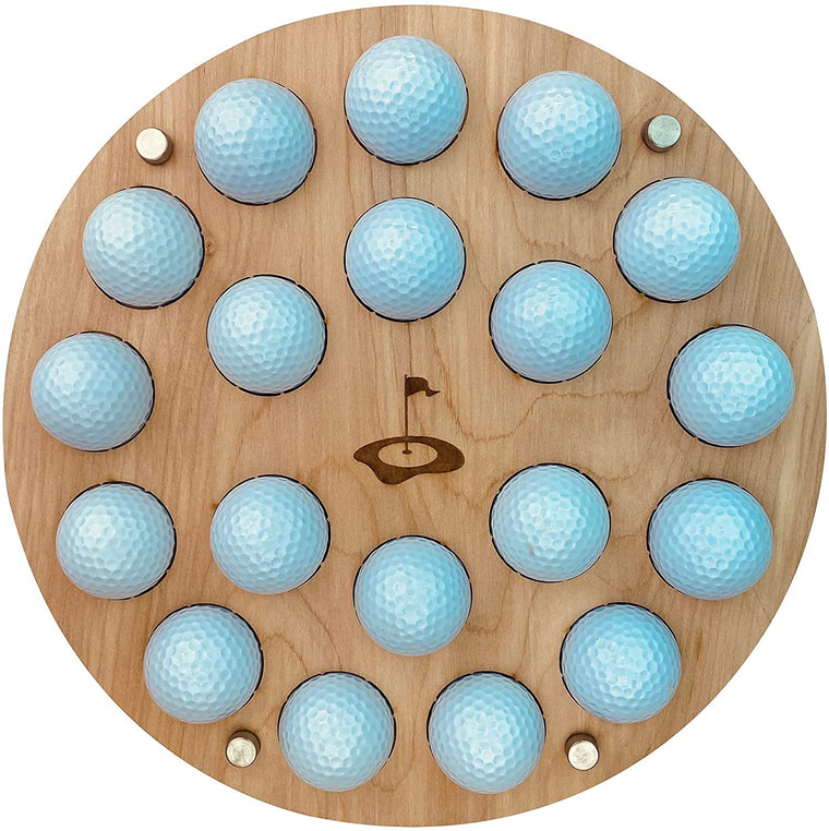 Golf Ball Display Holder, Collector's Case, Small Circle