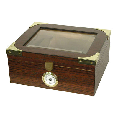 The Elegant Glass Top Cigar Humidor