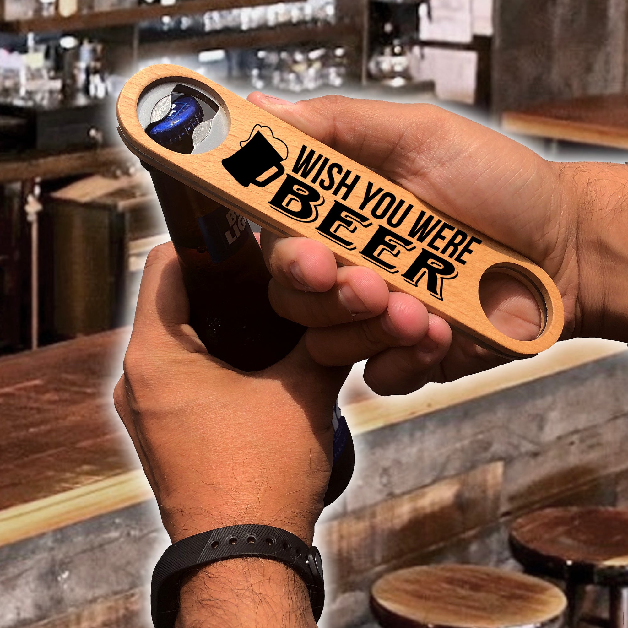 Wood Speed Bottle Opener