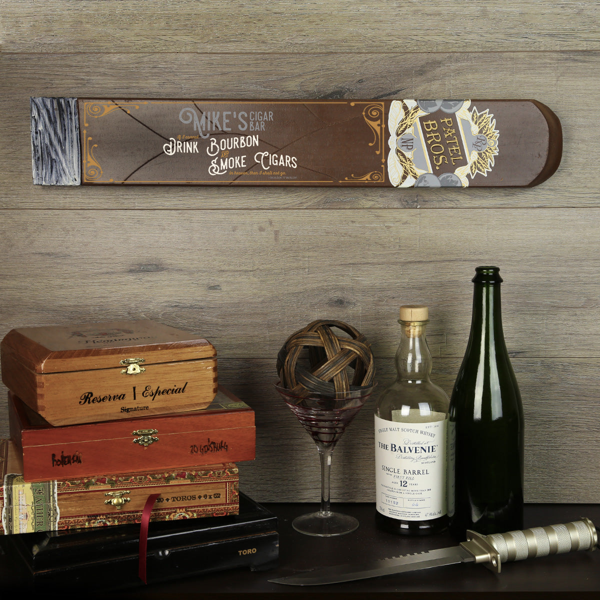 Personalized Cigar Wall Art