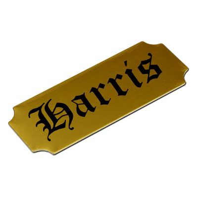 Engraved Brass Name Plate